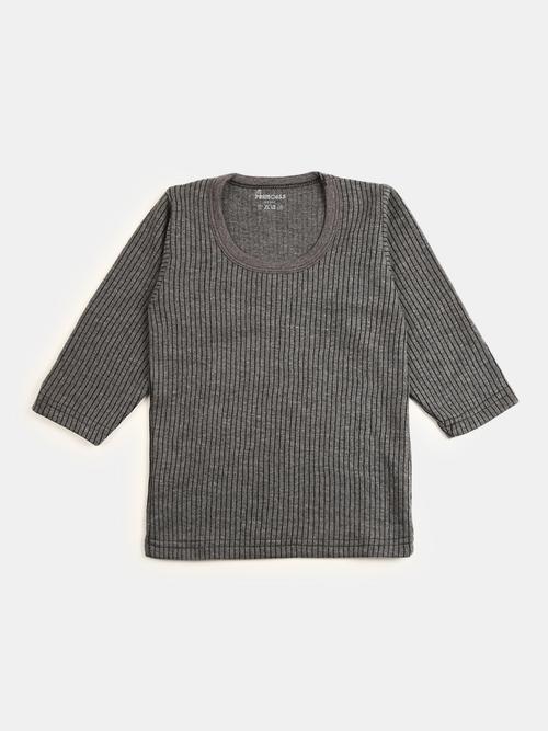 charcoal melange poly cotton thermal - 20890394 - Very Small Image - 1