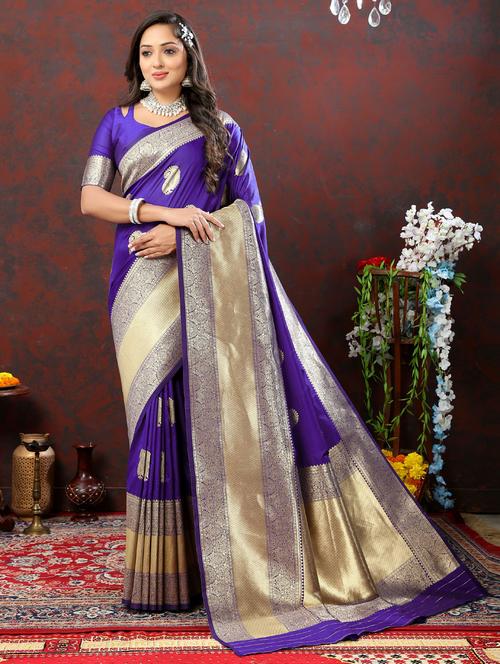 women self design banarasi saree - 20892400 - Very Small Image - 1