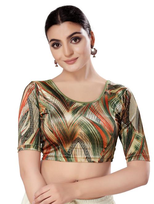 abstract printed blouse  - 20892745 - Very Small Image - 1