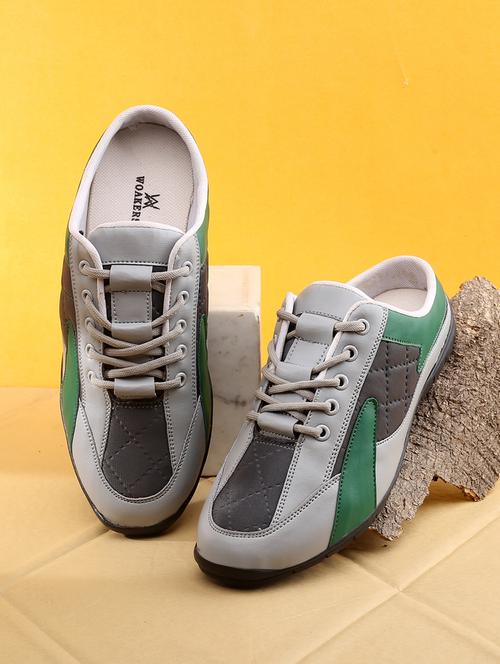 men color block lace up sneaker - 20893551 - Very Small Image - 1
