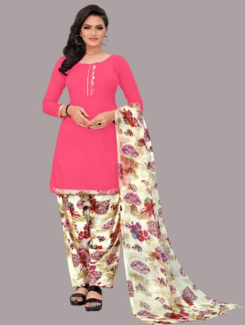 printed unstitched suit set - 20895824 - Very Small Image - 1