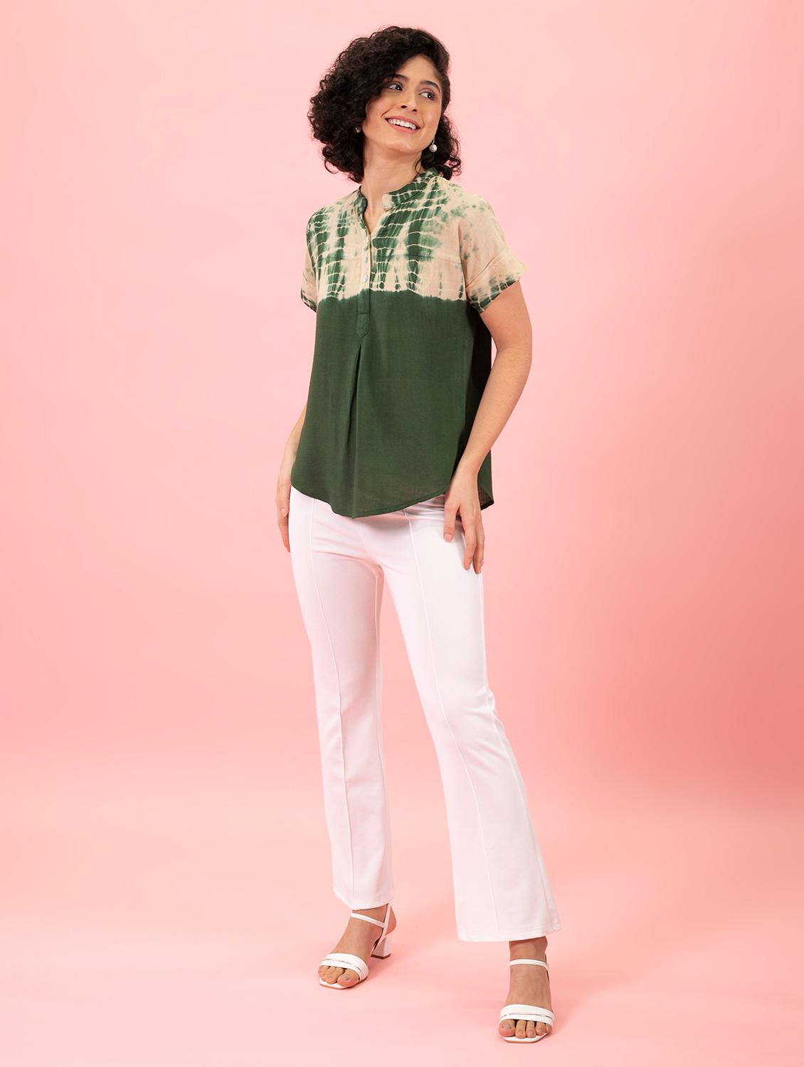 women tie & dye relaxed fit regular top - 20895977 - Zoom Image - 4