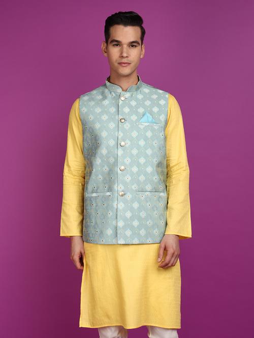 men self design nehru jacket - 20901292 - Very Small Image - 1