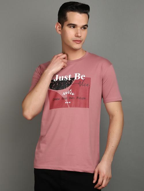 men front print short sleeve t-shirt - 20901336 - Very Small Image - 1