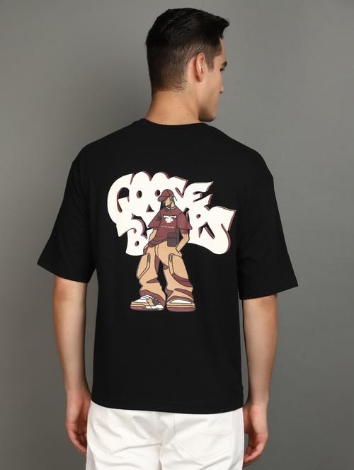 men round neck back printed t-shirt - 20911895 - Very Small Image - 1