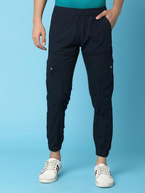men solid color joggers track pant - 20911915 - Very Small Image - 1