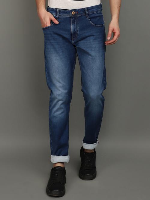 men mid rise washed denim jeans - 20911926 - Very Small Image - 1