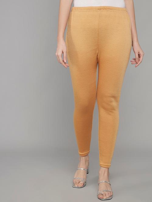 women high rise solid woolen legging - 20912163 - Very Small Image - 1