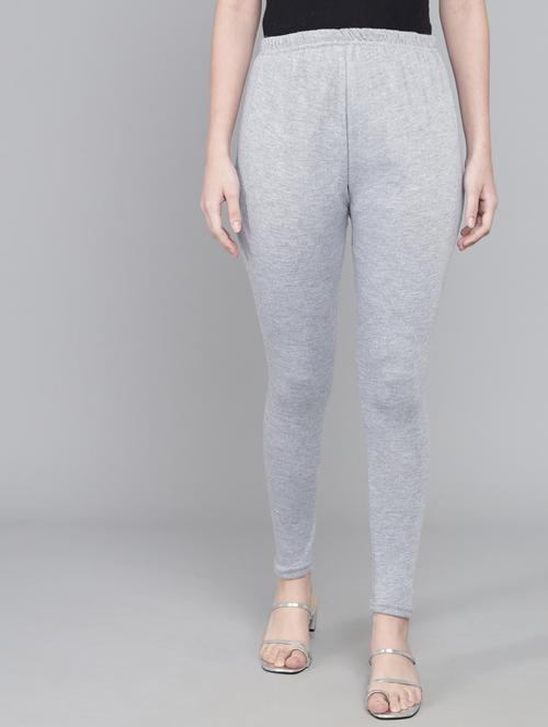 women high rise solid woolen legging - 20912170 - Very Small Image - 1