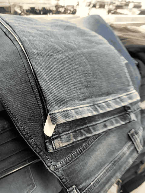 dark grey cotton knitted denim jeans - 20915406 - Very Small Image - 1