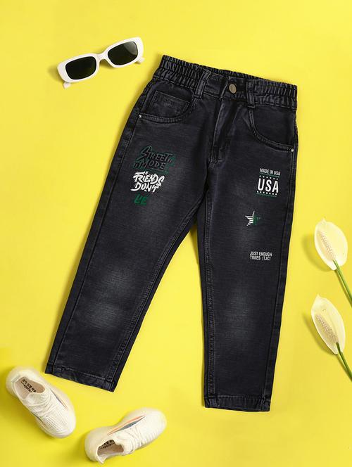 grey printed detailed denim jeans - 20928377 - Very Small Image - 1