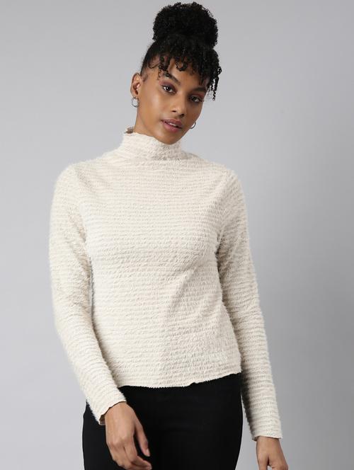 women self designed mock neck pullover - 20928992 - Very Small Image - 1