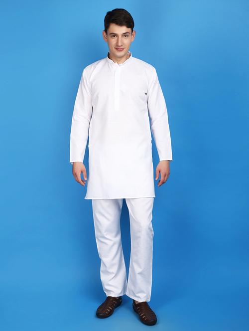 white cotton ethnic wear - 20929243 - Very Small Image - 1