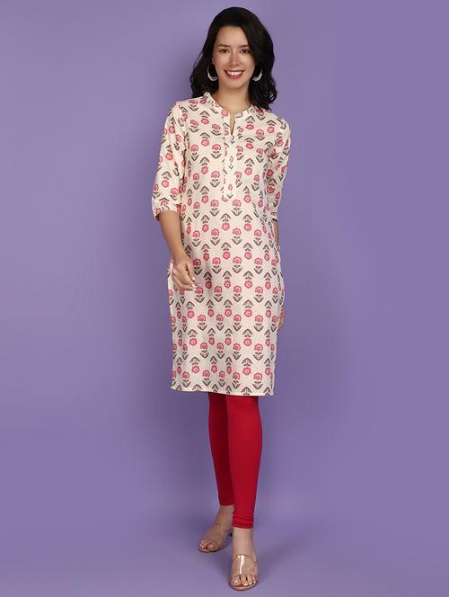 women mandarin neck straight kurta - 20929275 - Very Small Image - 1