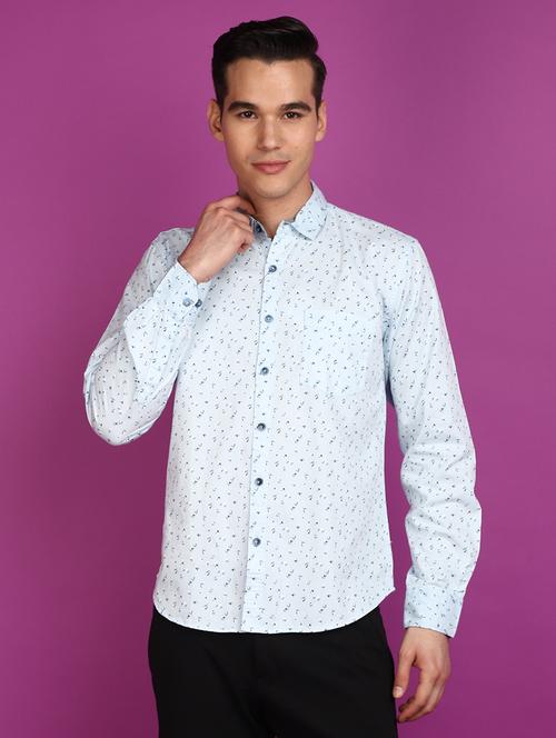 men printed long sleeve casual shirt - 20929306 - Very Small Image - 1