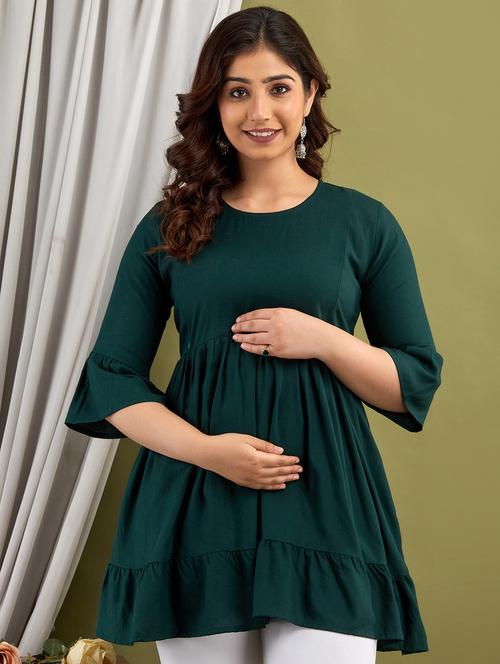 women's solid color maternity wear  - 20929671 - Very Small Image - 1