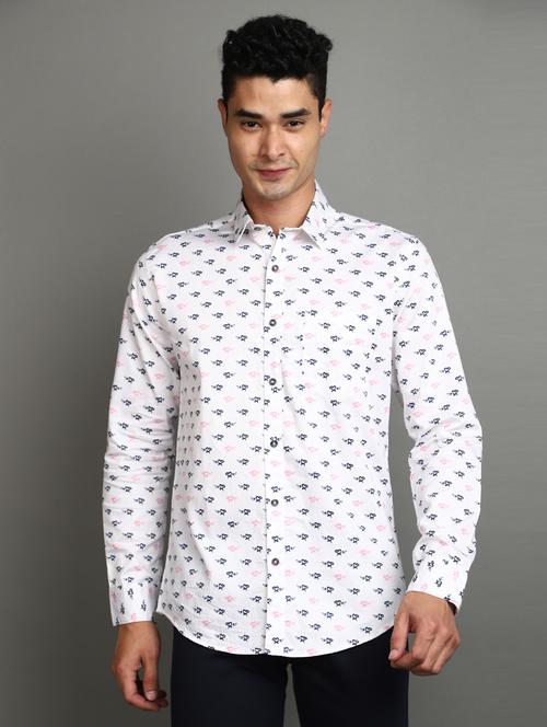 white cotton casual shirt - 20930118 - Very Small Image - 1