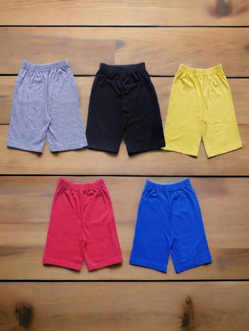 pack of 5 - multi colored cotton blend shorts - 20932293 - Very Small Image - 1