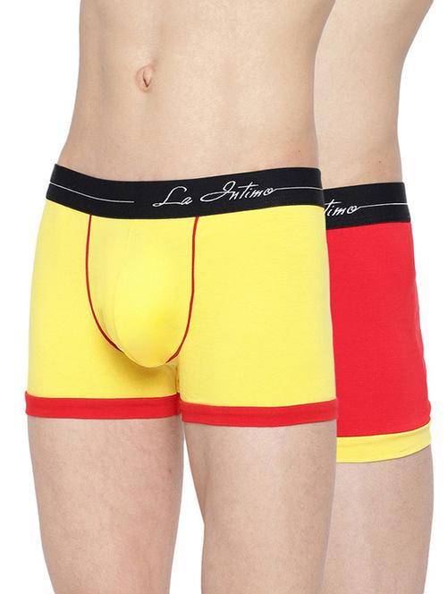set of 2 multi coloured detailed trunks brief - 20946075 - Very Small Image - 1