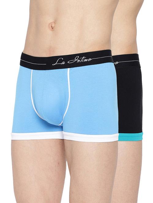 men's solid trunks combo - 20946158 - Very Small Image - 1