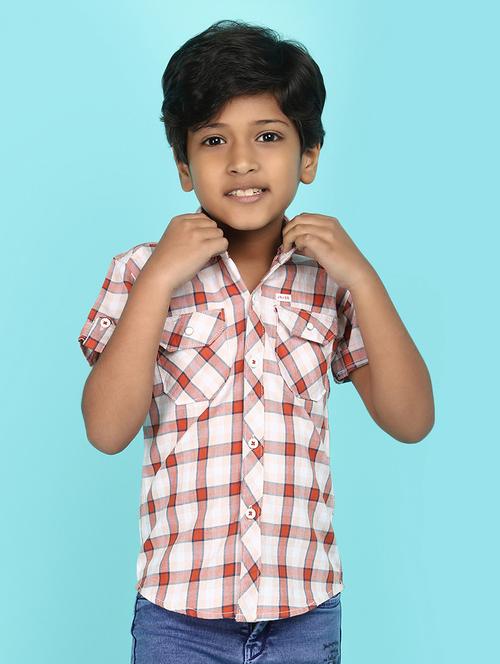 boys short sleeved checkered shirt - 20946503 - Very Small Image - 1
