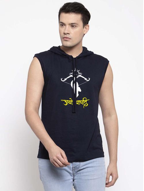 men front print long sleeve t-shirt - 20947323 - Very Small Image - 1