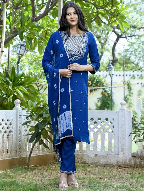 women embroidered suit set with dupatta - 20948133 - Very Small Image - 1