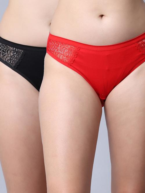 pack of 2 solid hipster panties - 20948183 - Very Small Image - 1