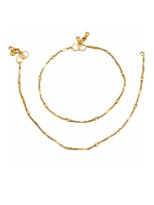 pack of 2 gold anklet anklets - 20948876 - Very Small Image - 1