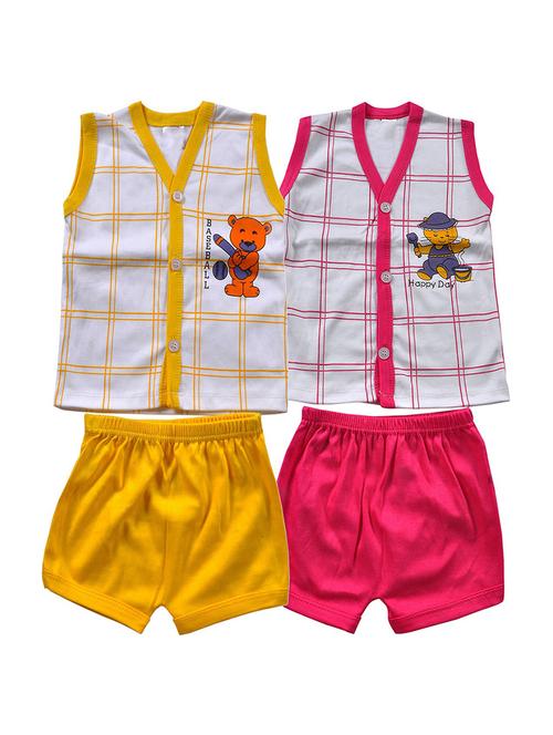 boys check printed shorts set (pack of 2) - 20949514 - Very Small Image - 1