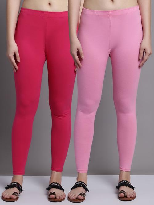 pack of 2 women solid ankle length legging - 20951037 - Very Small Image - 1