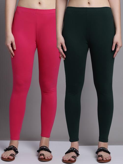 pack of 2 women solid ankle length legging - 20951038 - Very Small Image - 1