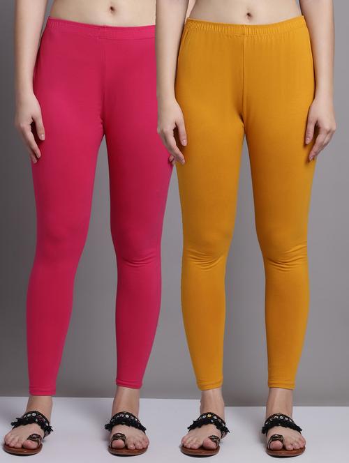 women pack of 2 solid leggings - 20951044 - Very Small Image - 1