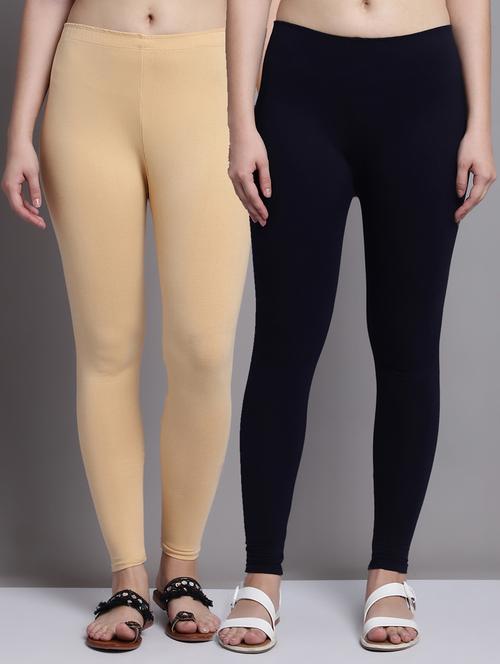 pack of 2 solid color leggings - 20951049 - Very Small Image - 1
