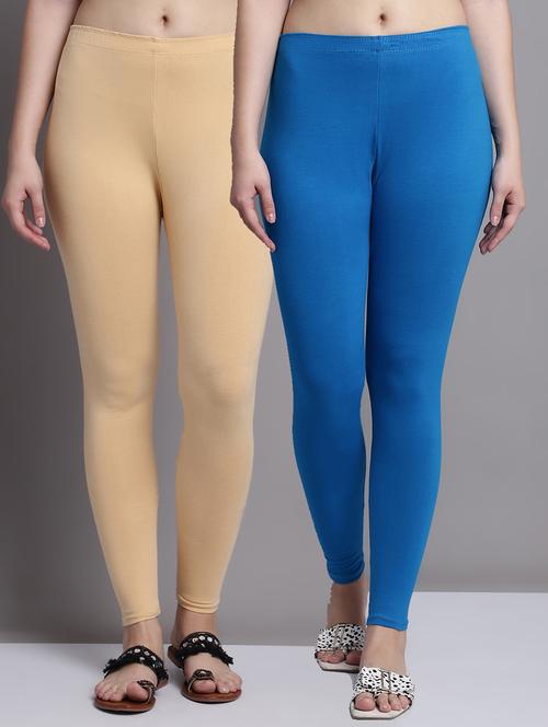 pack of 2 solid color leggings - 20951051 - Very Small Image - 1
