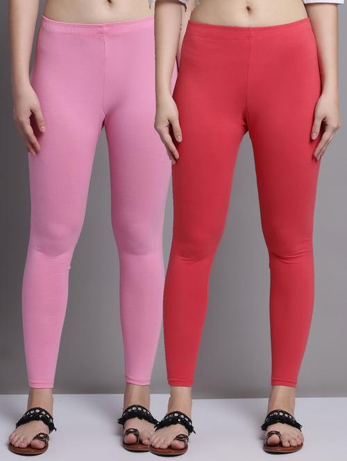 pack of 2 women solid ankle length legging - 20951055 - Very Small Image - 1