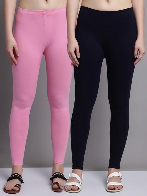 pack of 2 solid color leggings - 20951056 - Very Small Image - 1