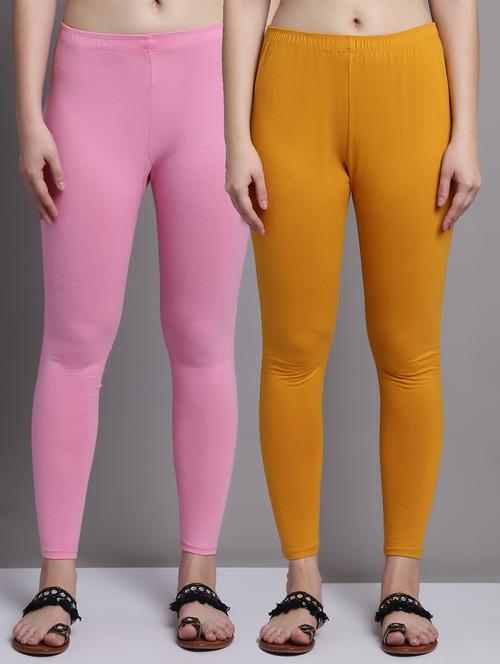 women pack of 2 solid leggings - 20951059 - Very Small Image - 1