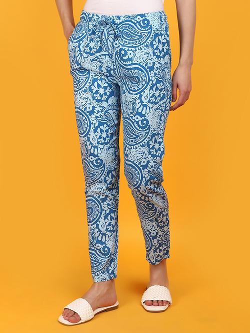 women printed mid rise pajama - 20951129 - Very Small Image - 1