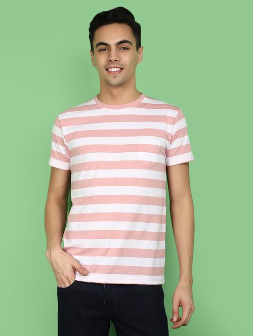 men striped short sleeves t-shirt - 20957404 - Very Small Image - 1