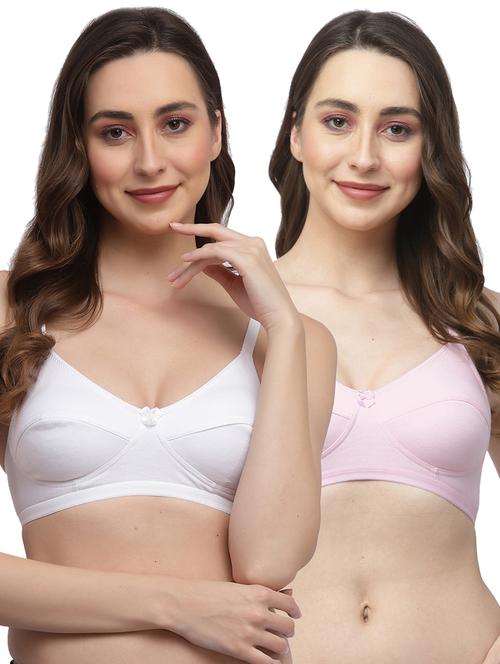 women pack of 2 solid t-shirt bra - 20958566 - Very Small Image - 1