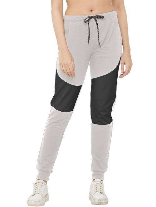 grey color block joggers - 20961805 - Very Small Image - 1