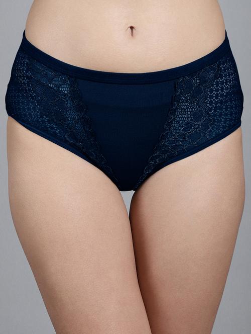 navy blue cotton hipster panty - 20962326 - Very Small Image - 1