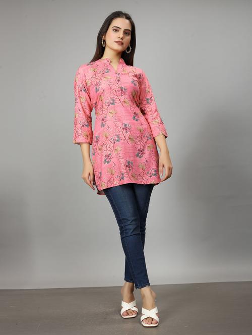women three quarter sleeve straight kurti - 20962527 - Very Small Image - 1