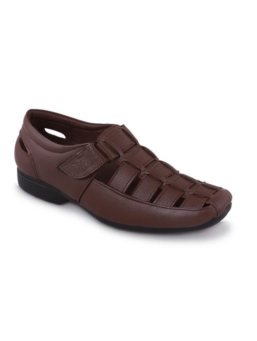 men solid back strap sandal - 20962548 - Very Small Image - 1