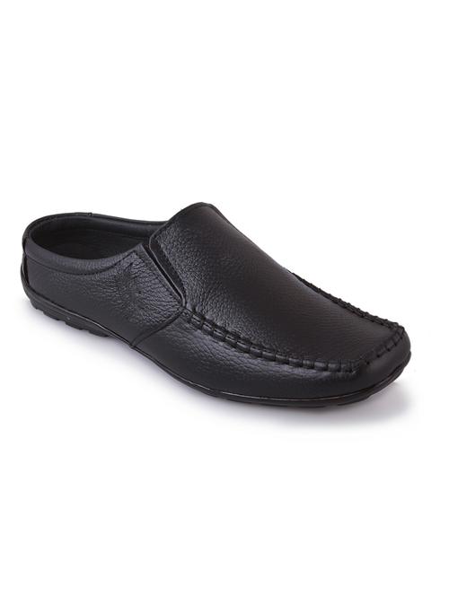 men solid slip on mules - 20962824 - Very Small Image - 1