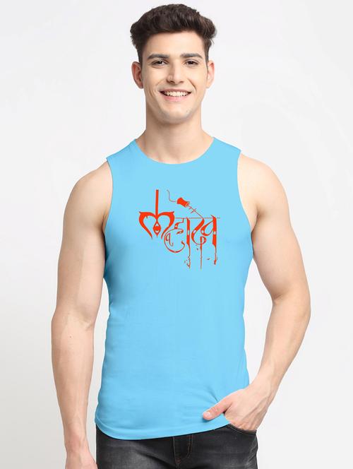 men typographic printed vest - 20965735 - Very Small Image - 1