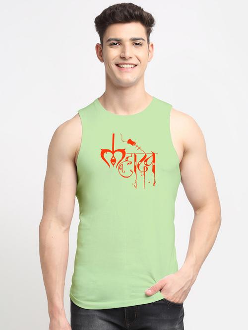 men typographic printed vest - 20965736 - Very Small Image - 1