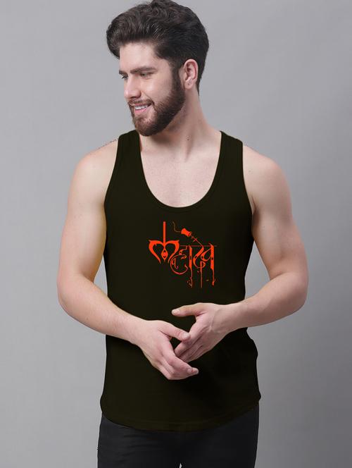 men typographic printed vest - 20965738 - Very Small Image - 1