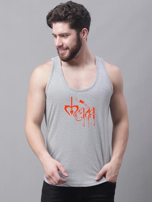men typographic printed vest - 20965740 - Very Small Image - 1